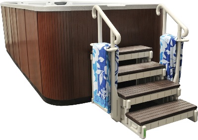 Swim Spa In Cabinet with Steps